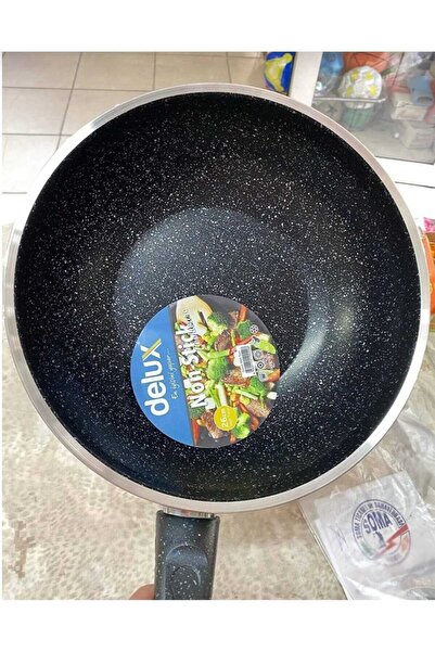 Yıldız çelik Granit 28 Cm Wok Tava