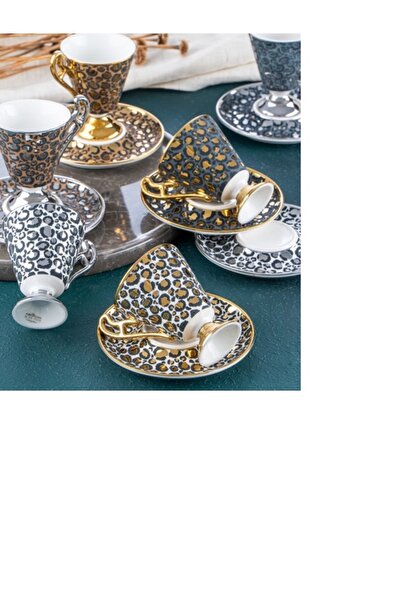 ACAR Taliana 6 Kişilik Kahve Fincanı Takımı - 90 ml
