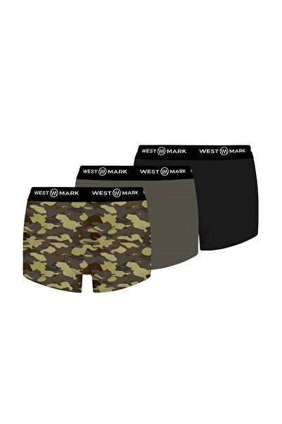 WESTMARK LONDON 3-dijelni set muških bokserica sa kaki kamuflažnim uzorkom, s...