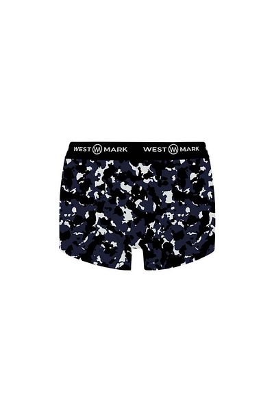WESTMARK LONDON Ανδρικό σετ μπόξερ 3 τεμαχίων Navy Blue με μοτίβο καμουφλάζ κανονική εφαρμογή OSCAR TRUNK