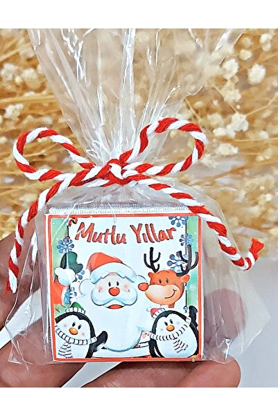 Ayşegül Süsleme Yılbaşı Hediyelik Madlen Çikolata (1 PAKETTE 5 ADET MADLEN ÇİKOLATA MEVCUTTUR)