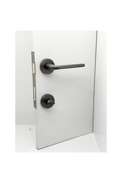 KOLDOOR Özen Araç Mat Skoç Füme Rozetli Wc Banyo Kapı Kolu 1 Takım