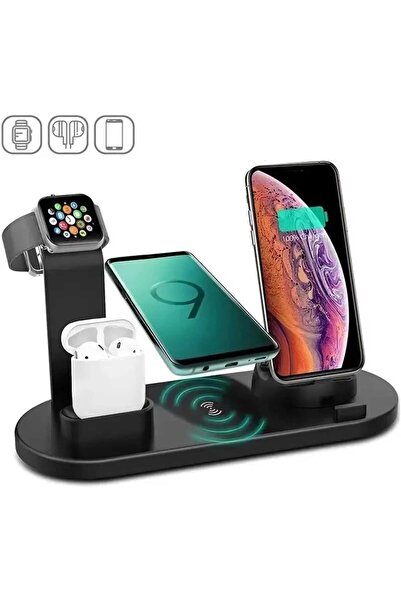 asc aksesuar 5 In 1 Kablosuz Şarj Standı Iphone 14 13 12 11