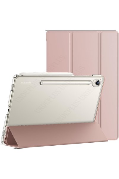UnDePlus Galaxy Tab S10 Lite S9 FE S9 Uyumlu Kılıf PU Deri Smart Standlı Case