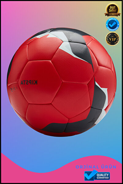 Overbazaar Futbol Topu F500 Model Kırmızı 5 Numara Halı Saha Çim Saha Topu