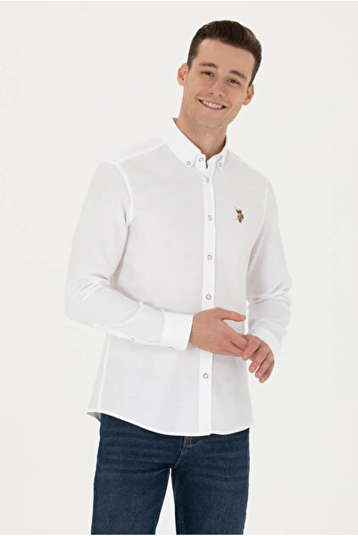 U.S. Polo Assn. U.S. Polo Assn. Erkek Uzun Kollu Basic Gömlek G081SZ004.000.1672499 TEKSPOR GİYİM