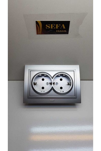 ELBİ Metal Gray Double Recessed Socket Dress - Brand