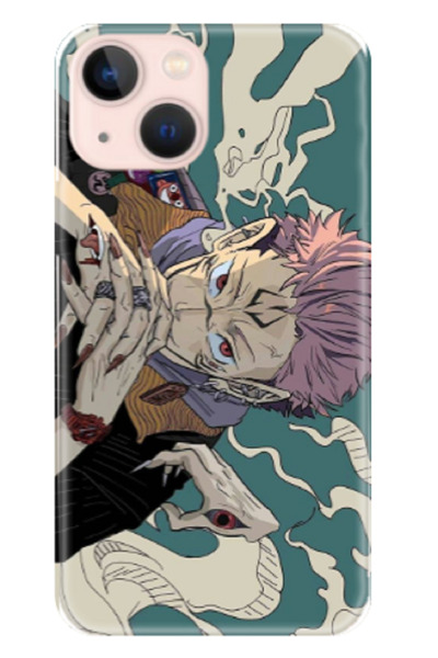 Newon İPHONE 13 Uyumlu JUJUTSU KAİSEN SUKUNA BASKILI KILIF CASE KAPAK COVER