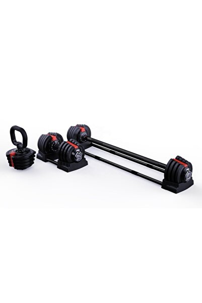 pekial CKSpor Ayarlanabilir 3 In 1 Dumbell Ağırlık Seti Dambıl Halter Set Kettlebell 19-20 Kg CKS171