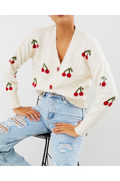 My love butik Cardigan cu cireșe
