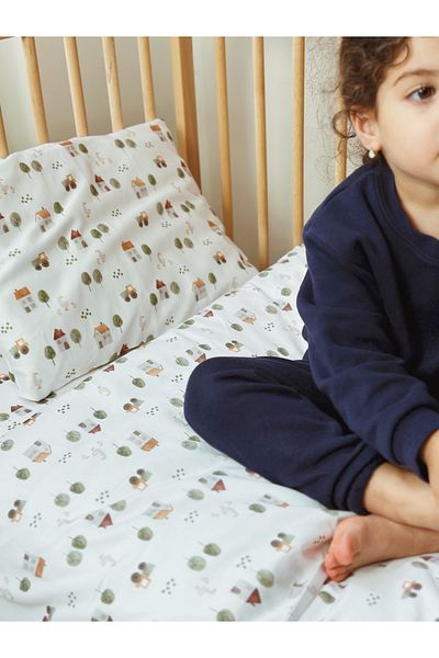 Pithy Farm Cotton Montessori Duvet Cover Set (100X200CM)-village