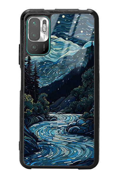 Spoyi Xiaomi Redmi Note 10 5g Night Tasarımlı Glossy Telefon Kılıfı