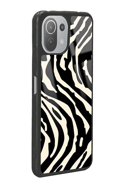 Spoyi حافظة هاتف لامعة بتصميم حمار وحشي لهاتف Xiaomi Mi 11 Lite