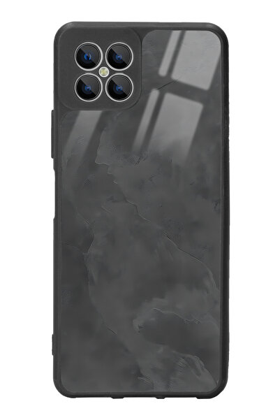 Spoyi Omix X600 Gri Mermer Tasarımlı Glossy Telefon Kılıfı
