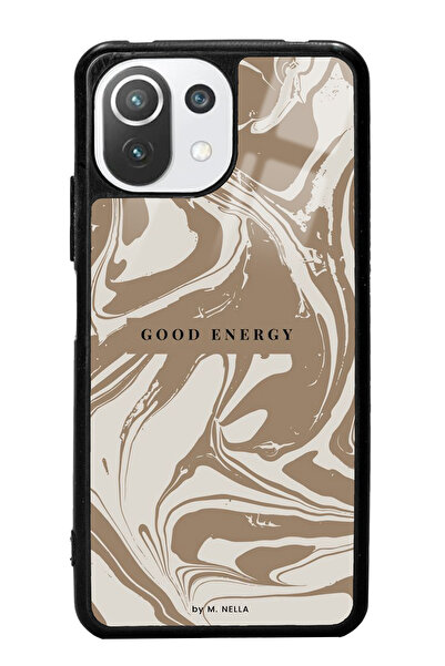 Spoyi Xiaomi Mi 11 Lite Good Energy Tasarımlı Glossy Telefon Kılıfı