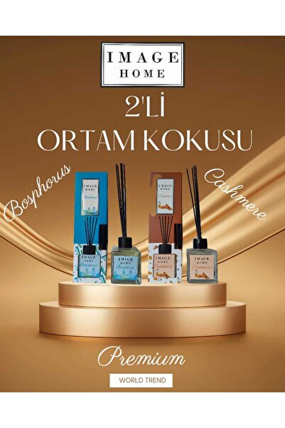 İMAGE HOME IMAGE HOME Bambu Çubuklu Ortam Kokusu İkili Paket Kaşmir-Bosphorus