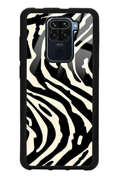Spoyi Xiaomi Redmi Note 9 Zebra Tasarımlı Glossy Telefon Kılıfı