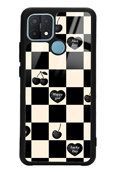 Spoyi Oppo A15s Happy Girls Tasarımlı Glossy Telefon Kılıfı