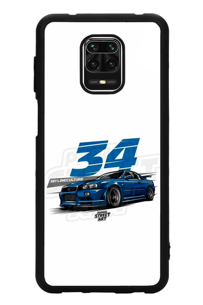 Spoyi Xiaomi Redmi Note 9 Pro Skyline Tasarımlı Glossy Telefon Kılıfı