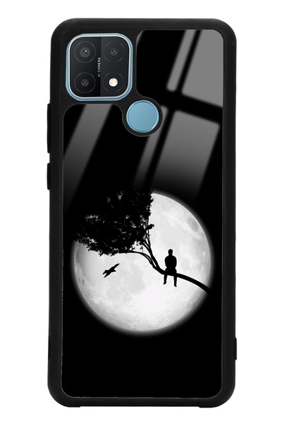 Spoyi Oppo A15s Aya Bakış Tasarımlı Glossy Telefon Kılıfı