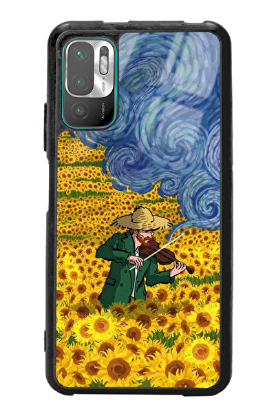 Spoyi Xiaomi Redmi Note 10 5g Kemancı Tasarımlı Glossy Telefon Kılıfı