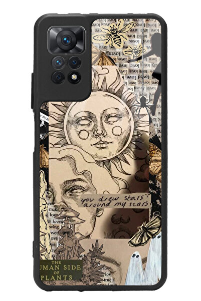 Spoyi Xiaomi Redmi Note 11 Pro Güneş Tanrıça Tasarımlı Glossy Telefon Kılıfı