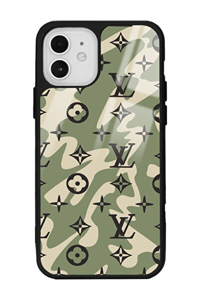 Spoyi iPhone 12 Green Dalga Tasarımlı Glossy Telefon Kılıfı