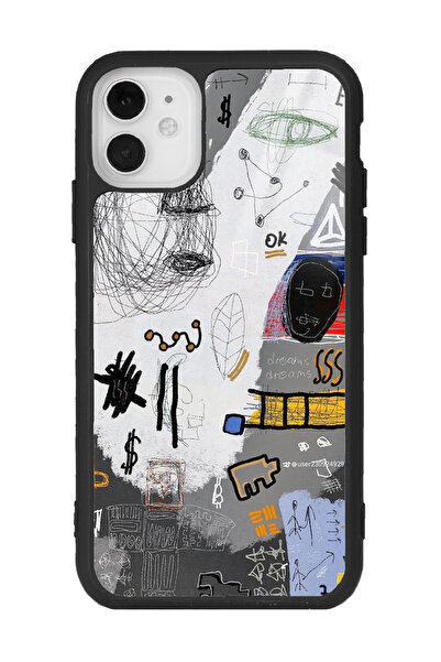 Spoyi iPhone 11 Matematik Tahtası Tasarımlı Glossy Telefon Kılıfı