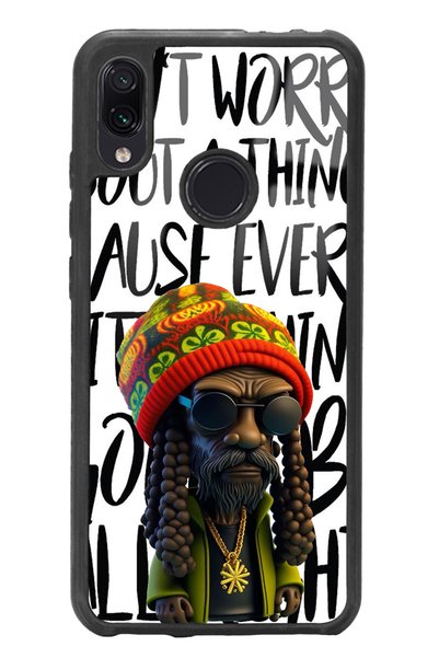 Spoyi Xiaomi Redmi Note 7 Glossy Phone Case with Bob Marley Design