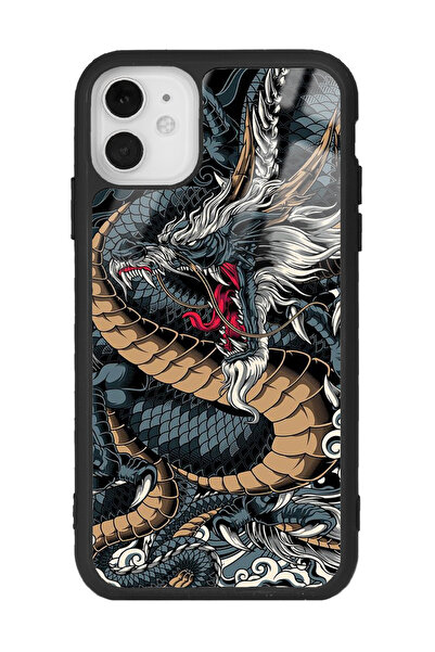Spoyi iPhone 11 Ejderha Tasarımlı Glossy Telefon Kılıfı