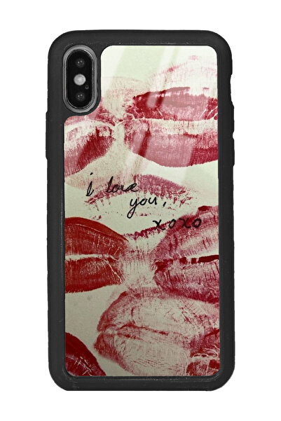 Spoyi iPhone Xs Max I Love You Tasarımlı Glossy Telefon Kılıfı