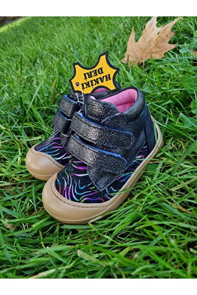 Ege Kids KIZ BEBEK HAKİKŞ DERİ ORTOPEDİK İLKADIM BOT AYAKKABI