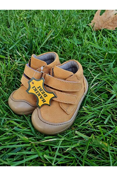Ege Kids HAKİKİ DERİ UNİSEX İLKADIM CAMEL BOT AYAKKABI