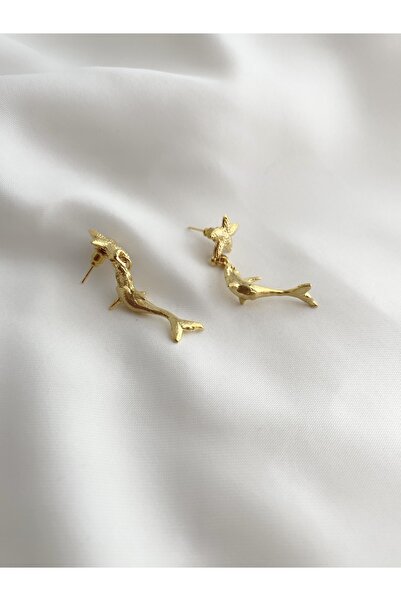 LOVI Kadın Altın Kaplama Balık Ve Yıldız Küpe