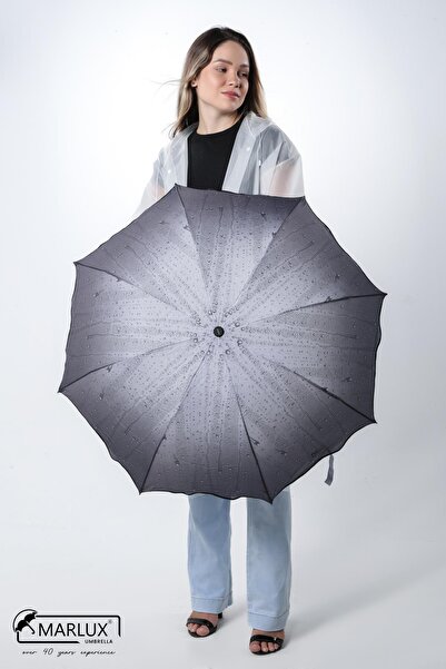 Technoi Rüzgara Dayanıklı Yağmur Damlası Kadın Şemsiye