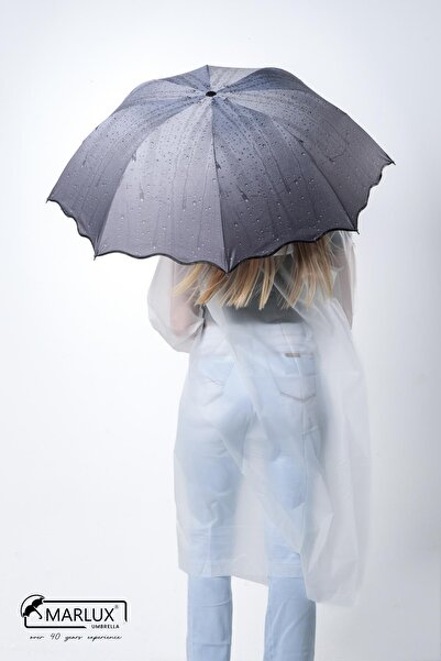 Technoi Rüzgara Dayanıklı Yağmur Damlası Kadın Şemsiye