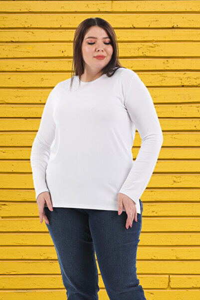 Irk Lemoon Siyah, Beyaz, Lacivert Anne Penye Bisiklet Yaka Kadın Body