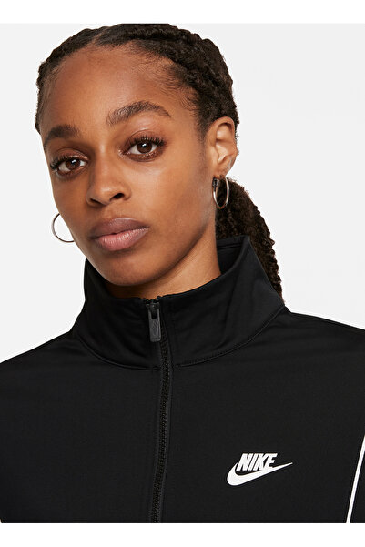 Nike Düz Siyah Kadın Eşofman Takımı DD5860-011 W NSW ESSNTL PQE TRK SUI
