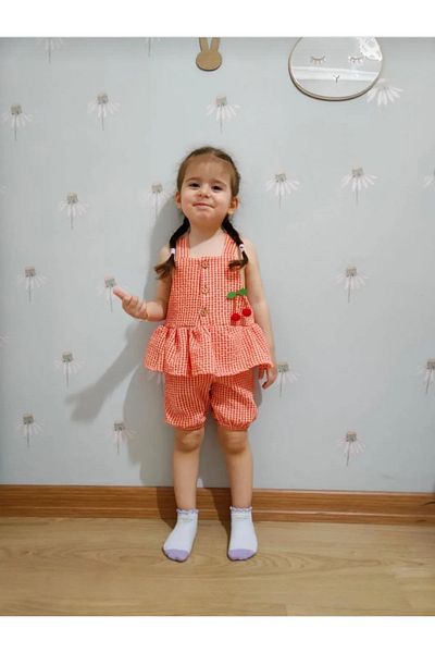Manj Baby بذلة الكرز الصيفية