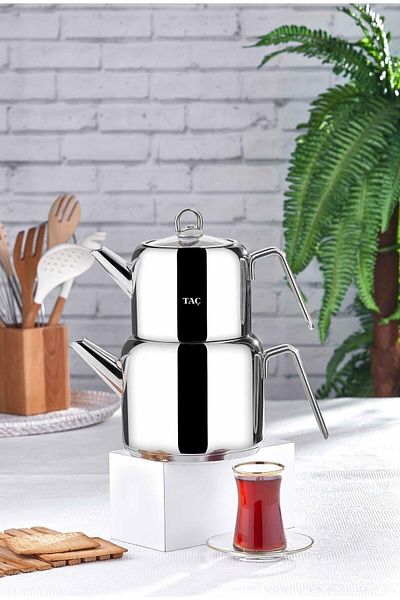 Taç Комплект чайници Hera Maxi 5907 Platinum