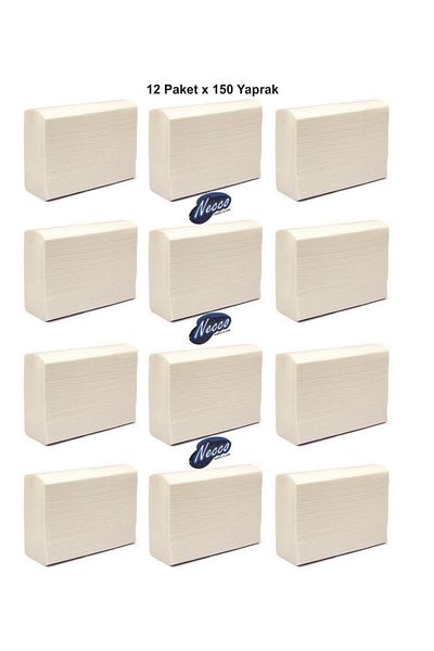 Necco 12 Pk150 Sheets Z Fold Dispenser Towel