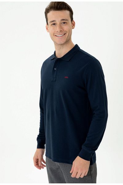 U.S. Polo Assn. БАЗА. Polo Assn. Мъжки тъмносин базов суичър