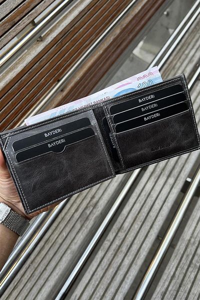 BAYDERİ Leiss Genuine Leather Men's Wallet