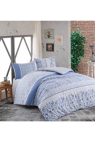 Kristal Çift Kişilik Nevresim Takımı Light Kayla Mavi
