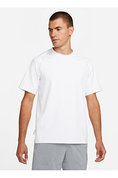 Nike Велосипедна комір Прямий Білий Чоловічий T-Shirt DQ4818-100 M NK DFADV APS TOP SS