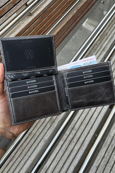 BAYDERİ Leiss Genuine Leather Men's Wallet