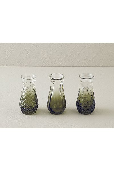 English Home Σετ γυαλιού Arya Green Vase 3 τεμ