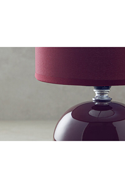 English Home Pansy Porcelain Lampshade Claret Red