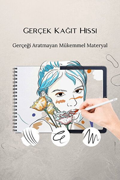 Fuchsia Galaxy Tab S9 SM-X710 Uyumlu Gerçek Kağıt Hissi Parlama Önleyici Paper Like Ekran Koruyucu