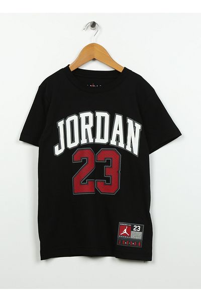 Nike Children's Black Crew Neck Printed T-Shirt 95A088-Kr5
